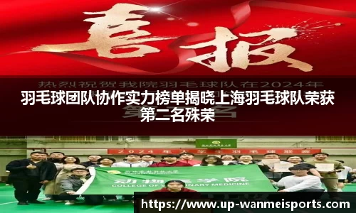 羽毛球团队协作实力榜单揭晓上海羽毛球队荣获第二名殊荣